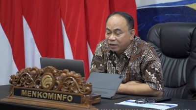 Menteri Komunikasi dan Informatika (Menkominfo) Budi Arie Setiadi berantas konten muatan jud online (Judol) di Indonesia. (FOTO/Kominfo)