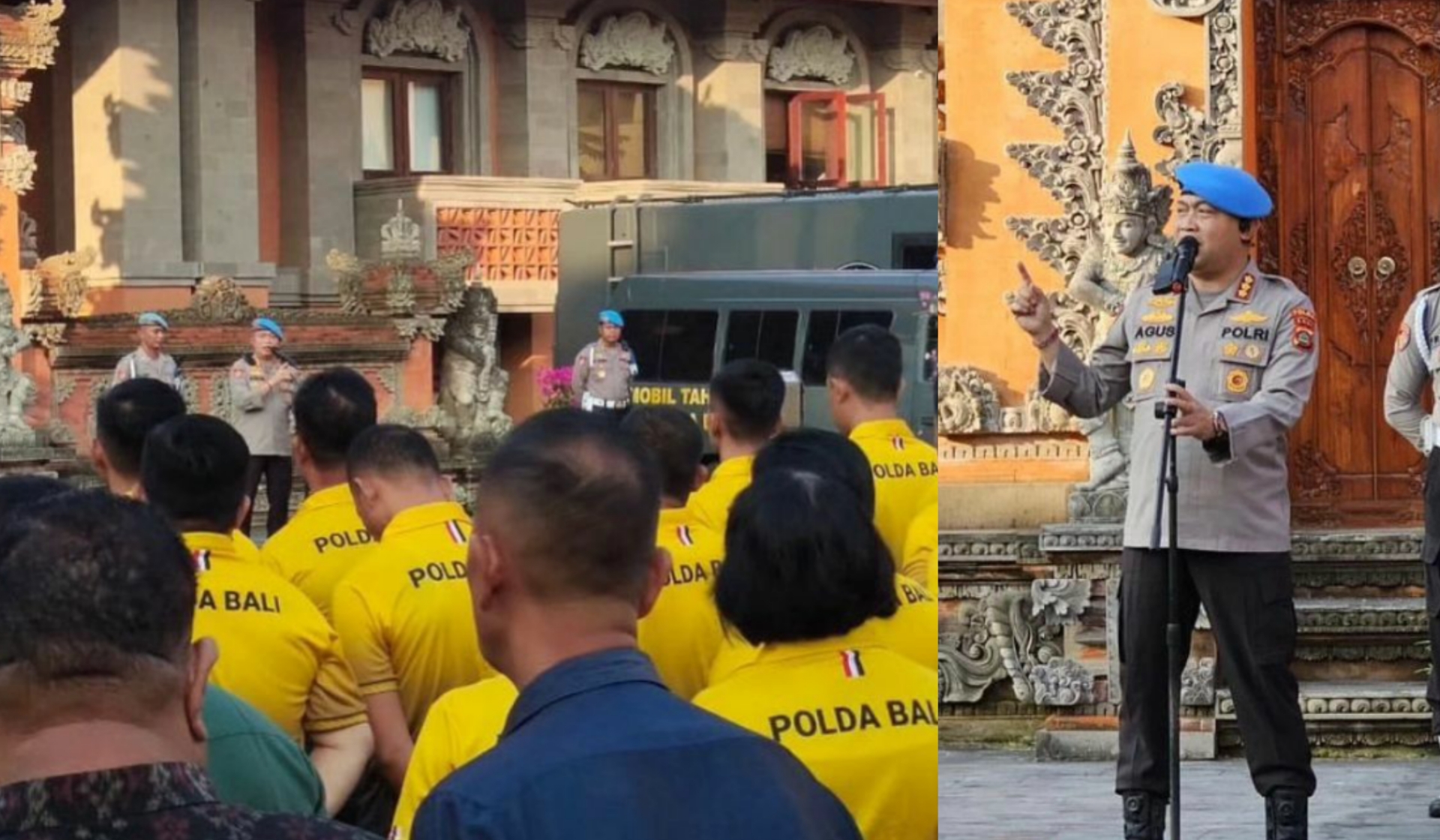 Polda Bali Tindak Tegas, Periksa Hp, Laptop dan Komputer Posonil, Sebut Tak Ada Orang Kaya Karena Judol. Foto Polda Bali