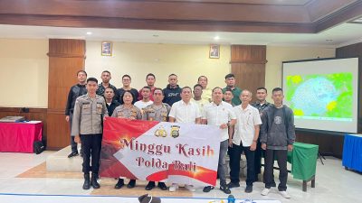 Polda Bali gelar minggu kasih di Denpasar. Foto Polda Bali