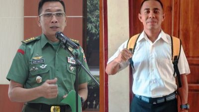 Kepala Penerangan Kodam IX/Udayana Kolonel Inf Agung Udayana, S.E., M.M., dan Bocah Viral Joni Kala. Foto Pangdam IX Udayana.