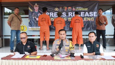 Berantas Narkoba di Bali Utara, Polres Buleleng Tangkap Tiga Pelaku. FOTO Polres Buleleng