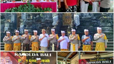 Wujudkan Polda Bali yang Presisi dan Dharma, Kapolda Irjen Pol Daniel Adityajaya Simakrama ke Pura Goa Lawah