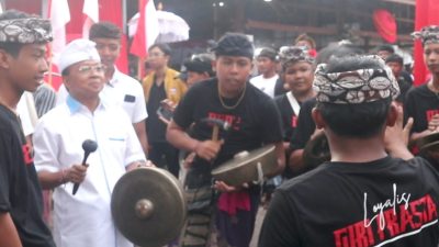 STT Milenial dan Gen Z Kecamatan Banjar Buleleng Antusias Megambel Bareng Wayan Koster, Serukan Koster-Giri Menang