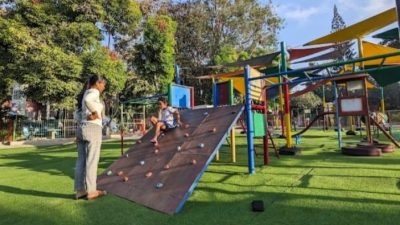 Taman bermain di Kota Denpasar berstandar SNI. FOTO Pemkot Denpasar