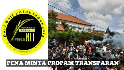 PENA NTT Bali minta Bid Propam Polda Bali transparan terkait dugaan oknum polisi represif terhadap wartawan saat liputan demo di Polda Bali, Sabtu 30 Agustus 2025.