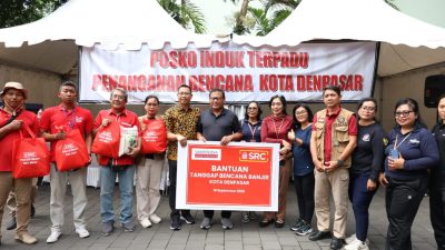 Pemkot Denpasar Terima Bantuan Tanggap Bencana dari Peguyuban SRC.