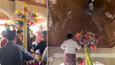Barazanji Menggema di Kampung Bugis Serangan, Telur Maulid jadi Simbol Kebersamaan. FOTO ist