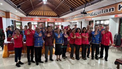 Tim Pemprov Bali Monev Percontohan Desa Antikorupsi di Kabupaten/Kota