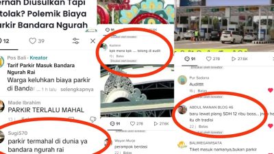 Komen-komen netizen ini disadur dari kolom komentar di akun tiktok dua media Pos Bali dan Official Seranusa.com. FOTO Seranusa,com