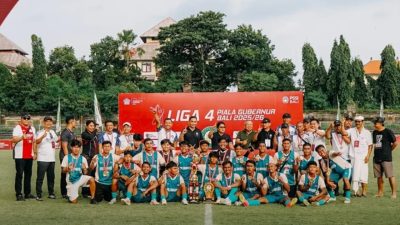 PS Badung Bali juara Liga 4 Bali memperebutkan Piala Gubernur Bali 2026 yang ditutup Wakil Gubernur Bali I Nyoman Giri Prasta di Stadion Ngurah Rai Bali, Selasa 17 Februari 2026. FOTO ist PSSI
