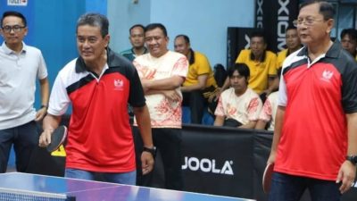 Semarak HUT ke-422 Kota Singaraja, Pemkab Buleleng Gelar Kejuaraan Tenis Meja Antar Instansi.