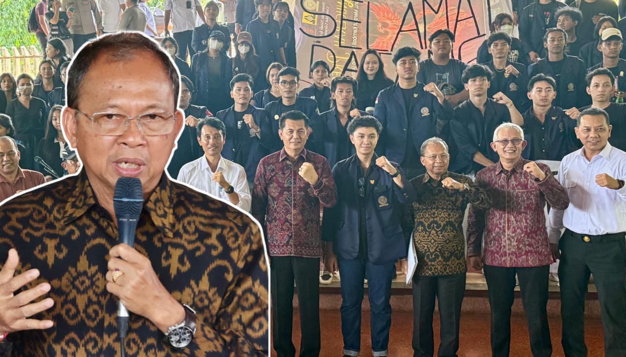 Dialog dengan BEM Unud, Gubernur Koster Tegaskan Spirit Sama Tuntaskan Persoalan Sampah 1 Dialog dengan BEM Unud, Gubernur Koster Tegaskan Spirit Sama Tuntaskan Persoalan Sampah.