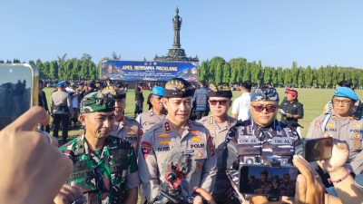 Polda Bali Gelar Apel Bersama Pecalang, Komitmen Jaga Kamtibmas dan Pariwisata Berkualitas.